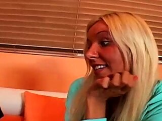 We have this blonde teen honey
